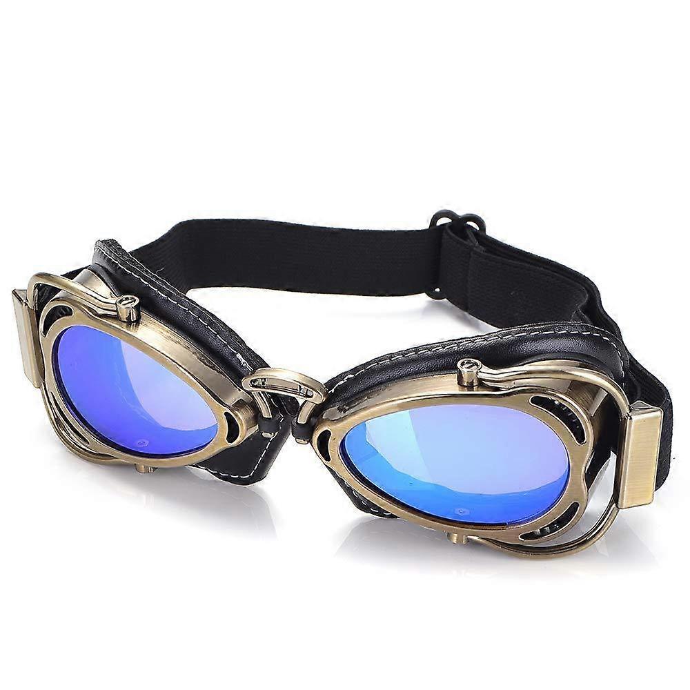 SBSG Retro Vintage Pilot Motorcycle Cruiser Scooter Biker Goggles,01