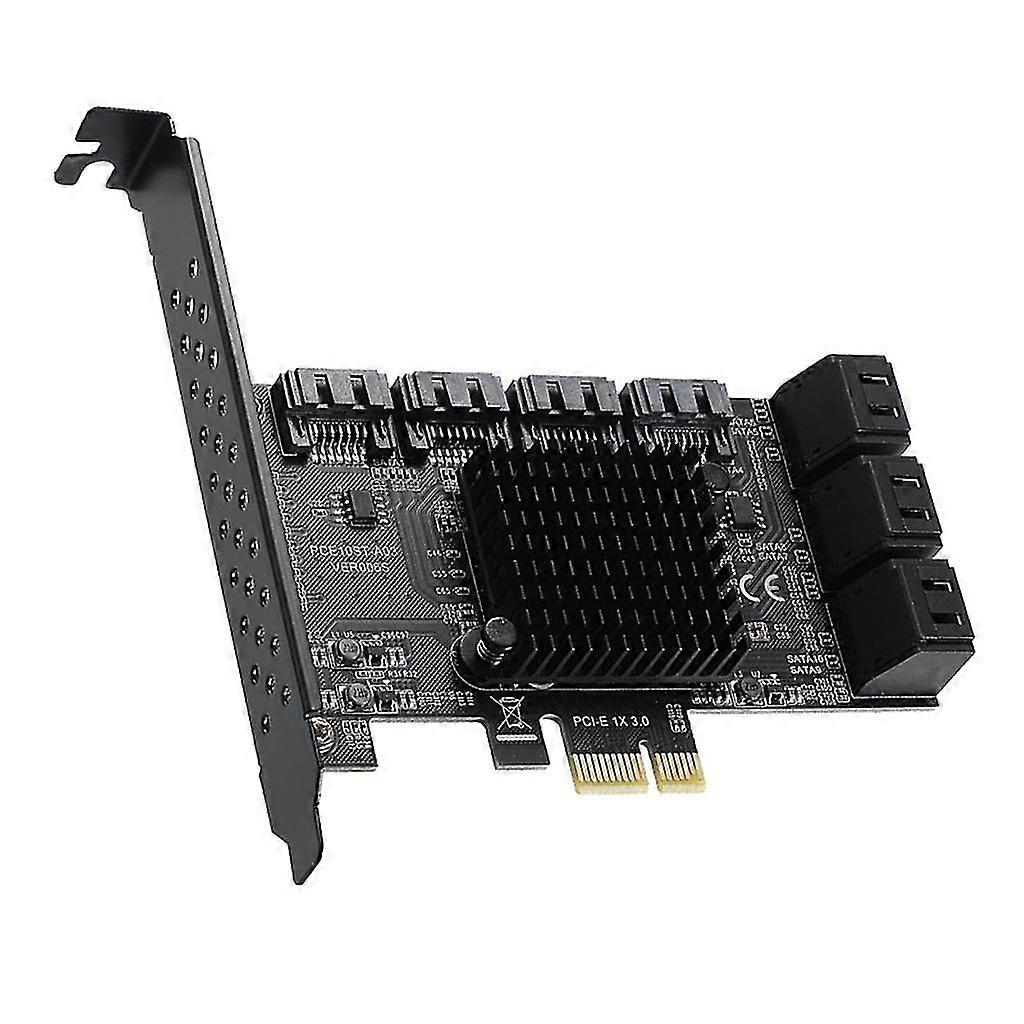 10 Port Pcie Sata Card Pci för Express till Sata 3.0 Controller Pcie Mining Riser