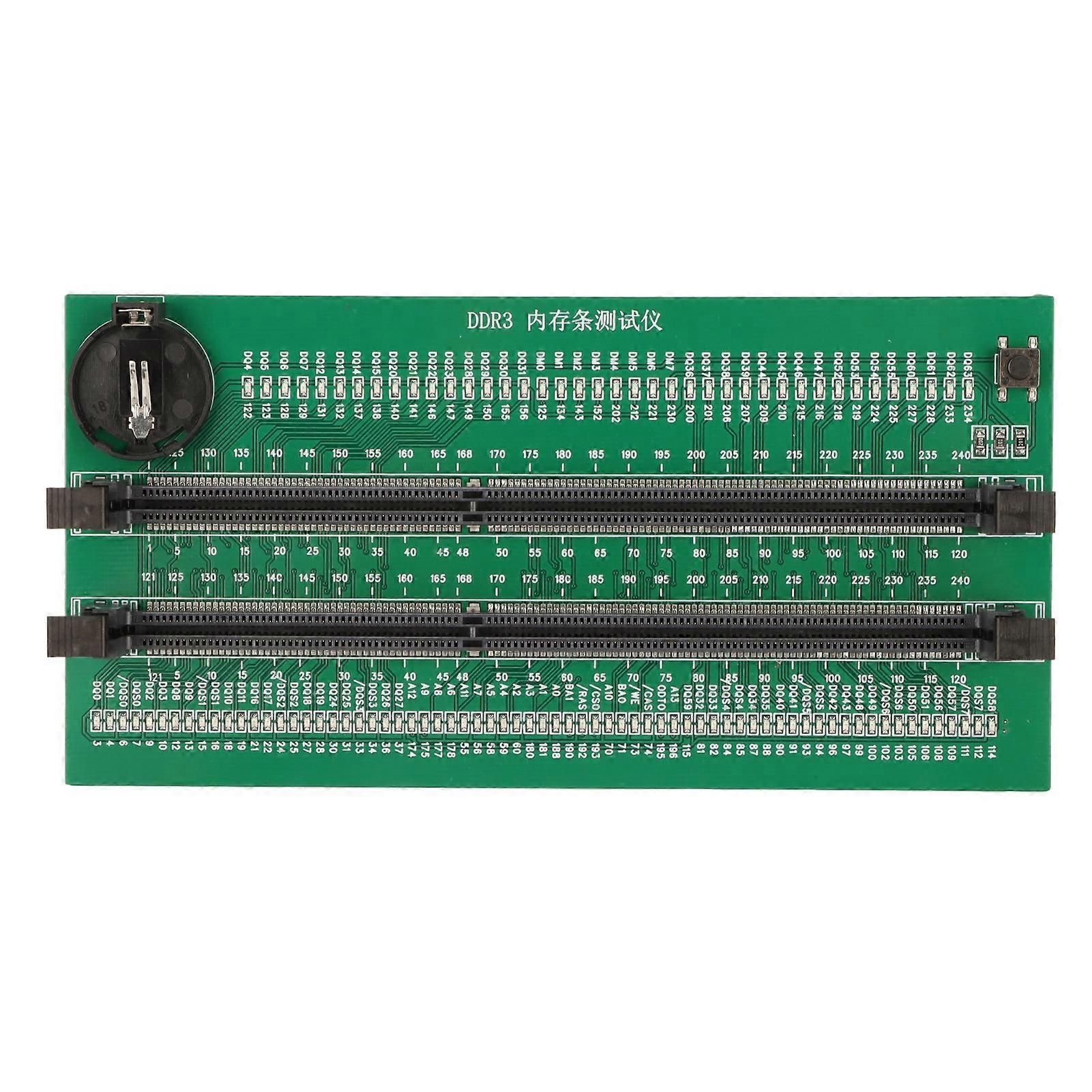 DDR3 Geheugentester PCB DDR3 Memory Test Card met 110 LED-indicatoren voor desktopcomputer DDR3-geheugen