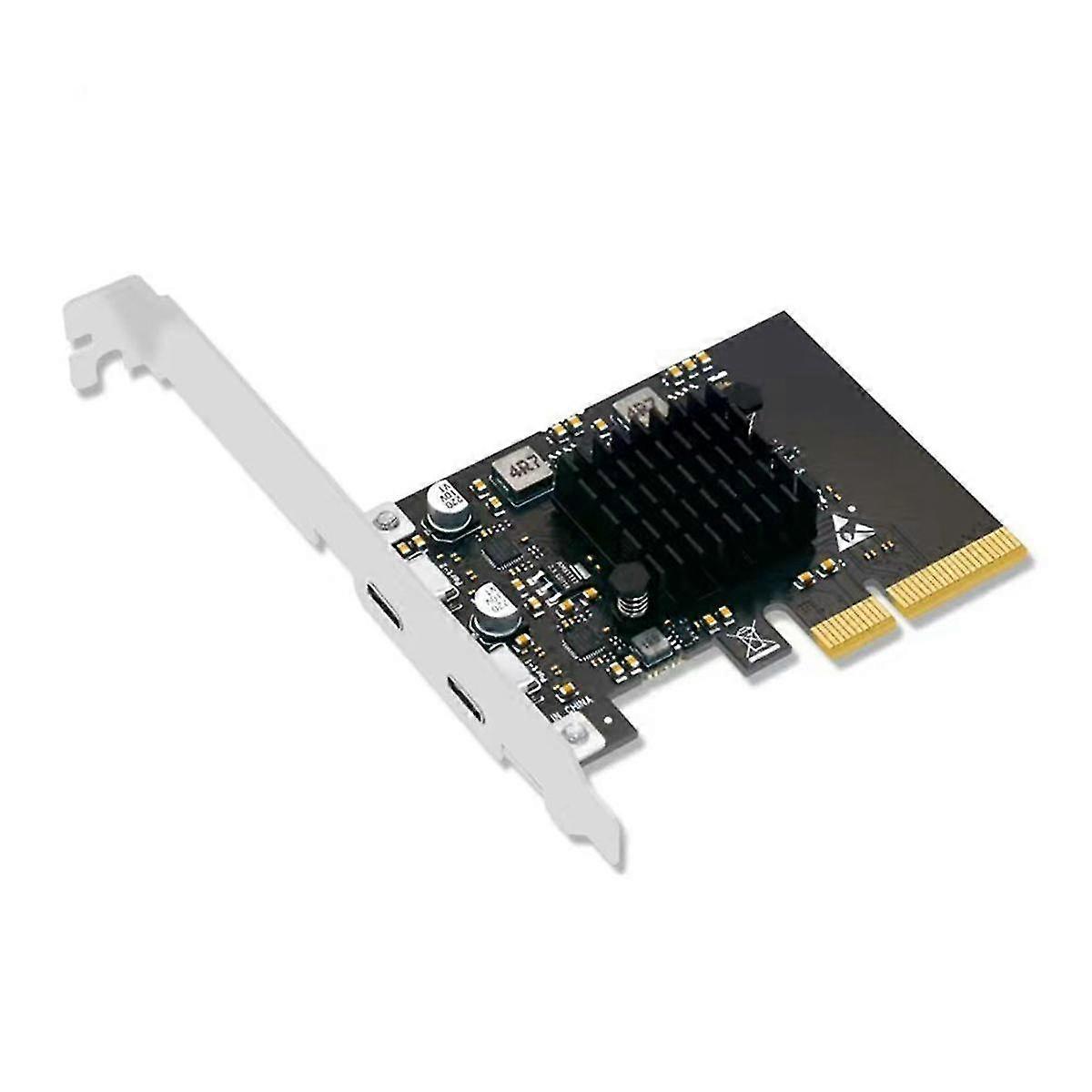 Pci-e To Usb3.1gen2 Expansion Card Desktop Usb3.2 Expansion Card Type-c Interface Expansion Adapter Port Multiplier
