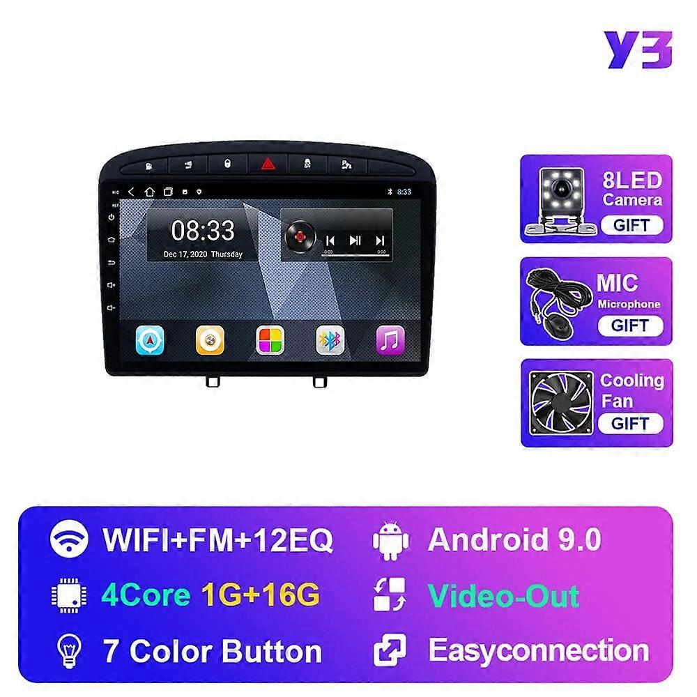 Per Peugeot 308 308SW 408 2010-2016 Autoradio Lettore multimediale Stereo Navigazione GPS 2 din Touch Screen DVD Autoradio