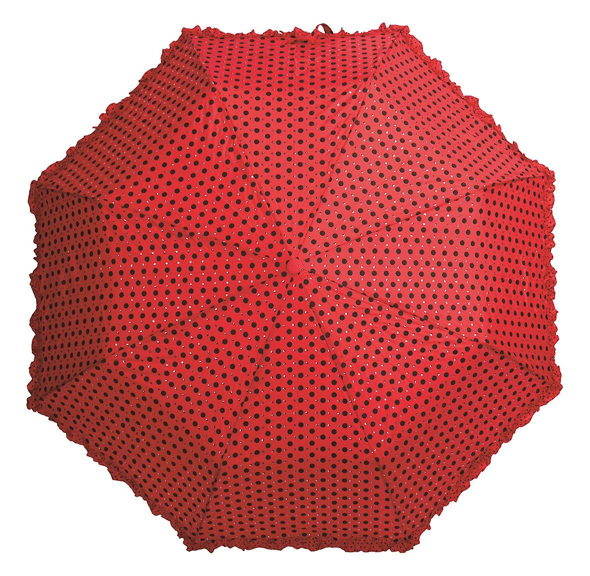 Polka Dot, Frills & Sparkles Folding Windrproof Umbrellas Various Colours (30cm)