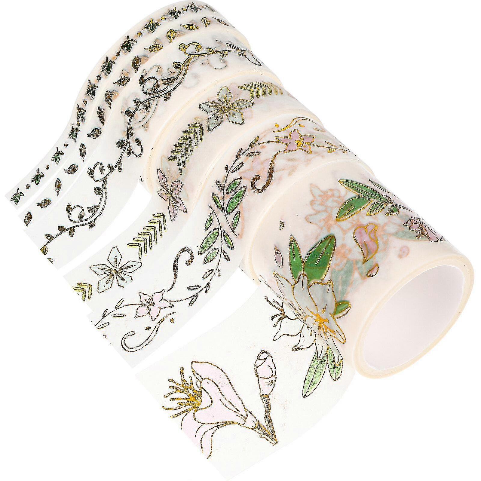 Decorative Washi Tape - 6 Rolls DIY Scrapbook Tapes