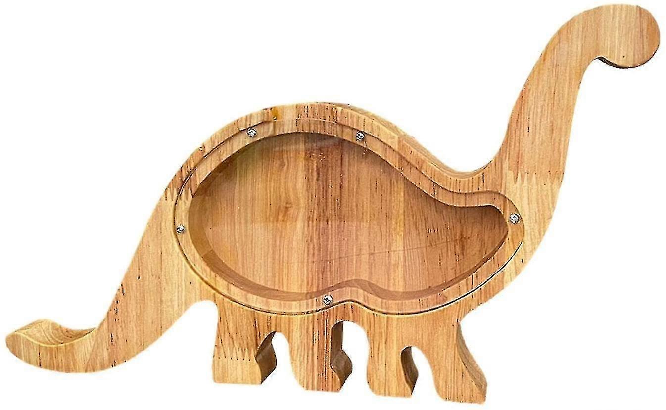 木製クリエイティブアニマルコイン貯金箱 (恐竜)