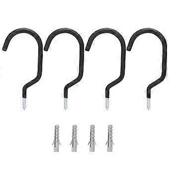 2set 4 stks metalen fiets wandmontage opslaghouders garage fietshanger haakbeugel accessoires