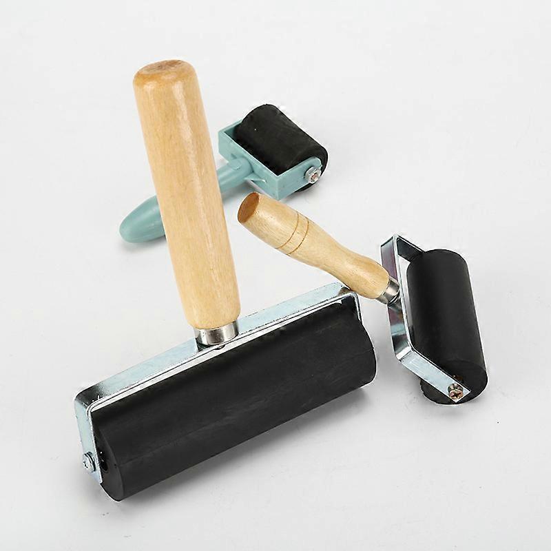 3 Pcs Rubber Roller, Brayer Roller Paint Roller Roller, Soft Brayer Roller