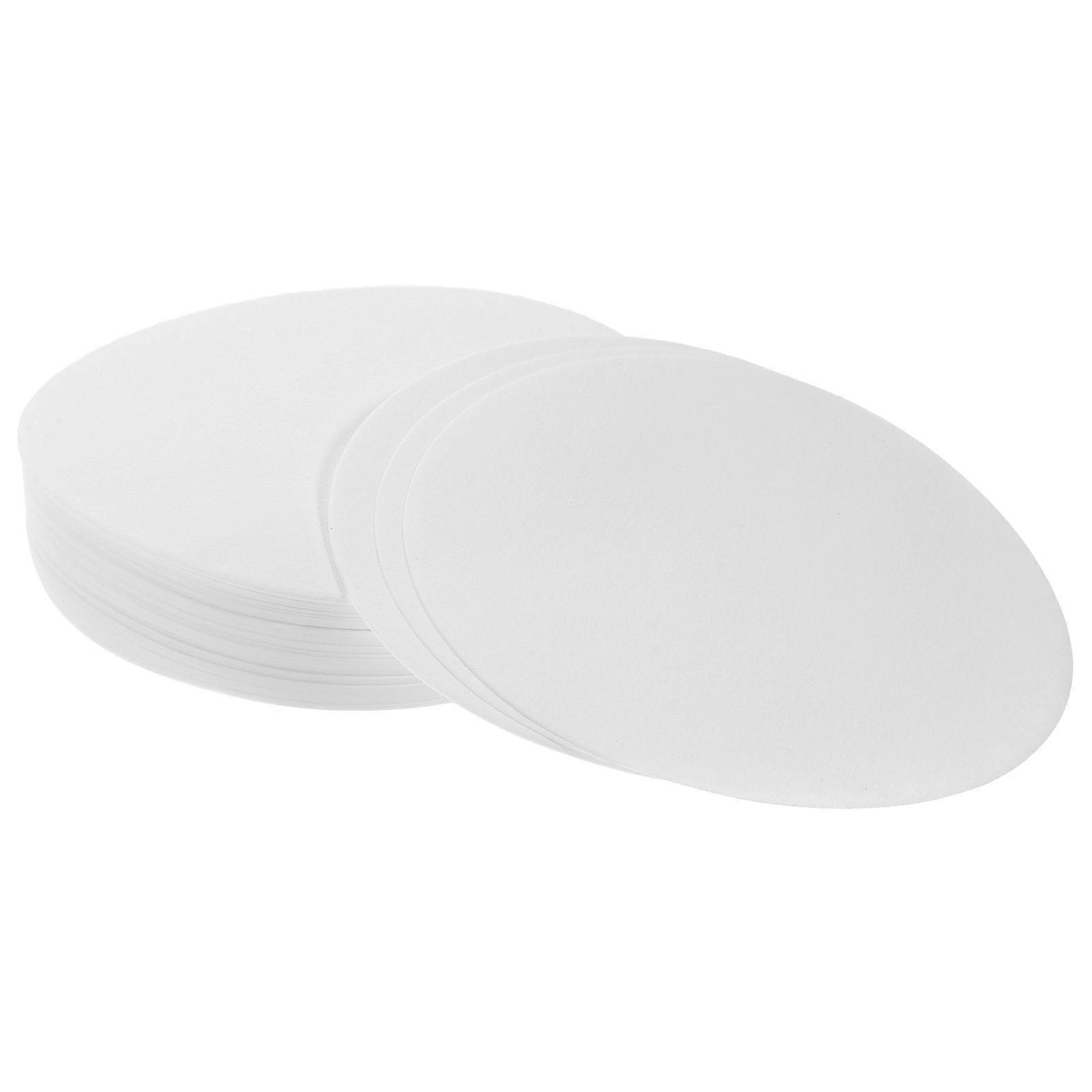 100 PCS 9cm Dia Premium Discs Medium Flow Rate Qualitative Filter Paper (White)