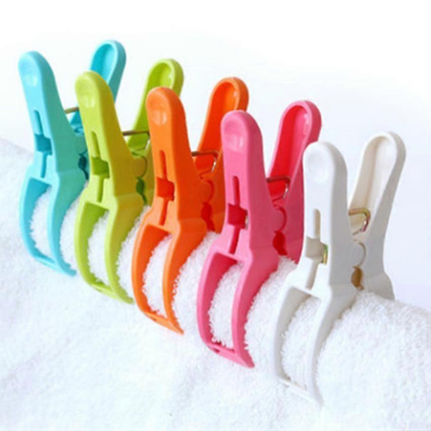 Elastic Clothespin Medium Windproof Quilt Clip Multifunctional Fixed Plastic Clothespin(5pcs, Random Color)