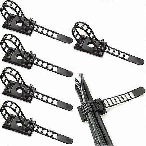 Adjustable Cable Holder, 50pcs Cable Clips Adjustable Cable Ties, 3M Self Adhesive Cable Clips Cable Clips