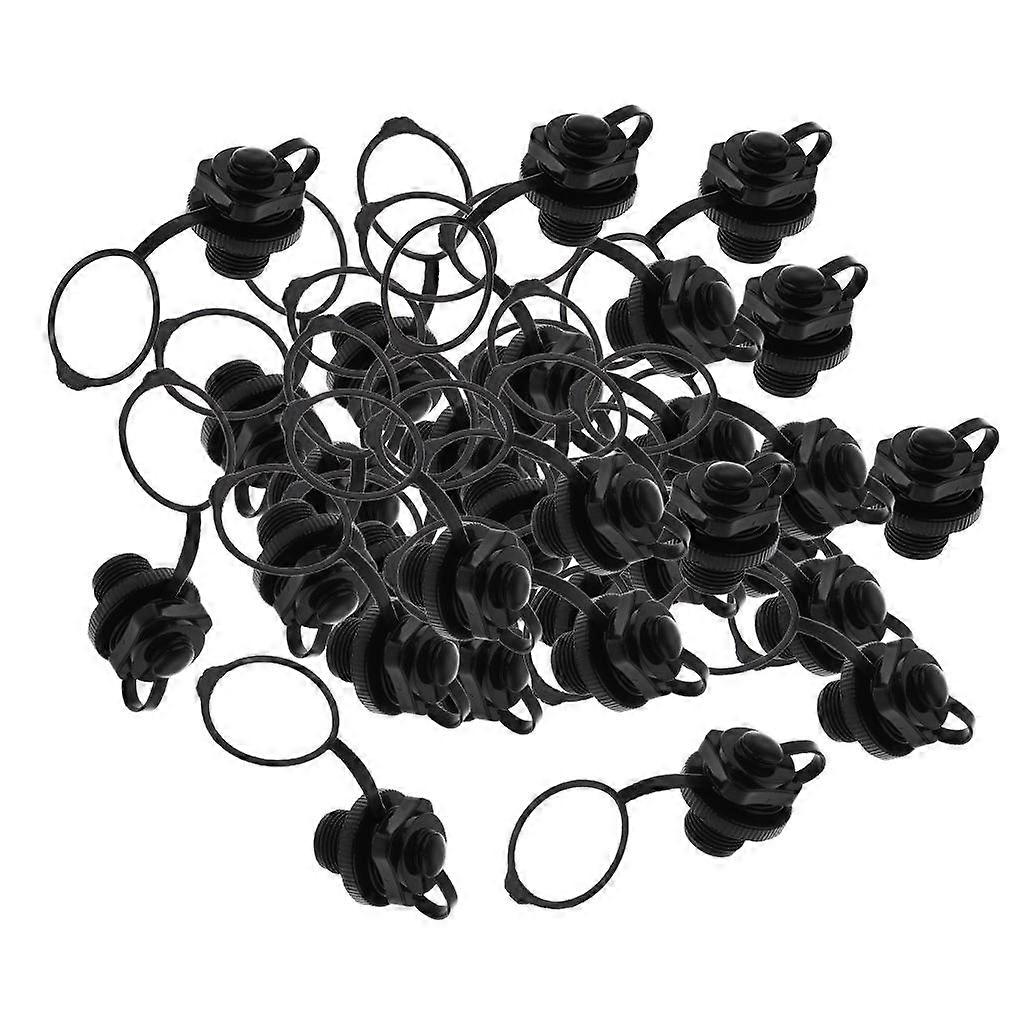 30x 2in 1 Inflatable Air Valve Secure Seal Cap Plug For Rubber Dinghy Kayak Part