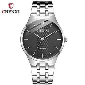 CHENXI 055B Couple Watches For Women And Men Stainless Steel Waterproof Quartz Wristwatches Luxury Clock Set Gifts