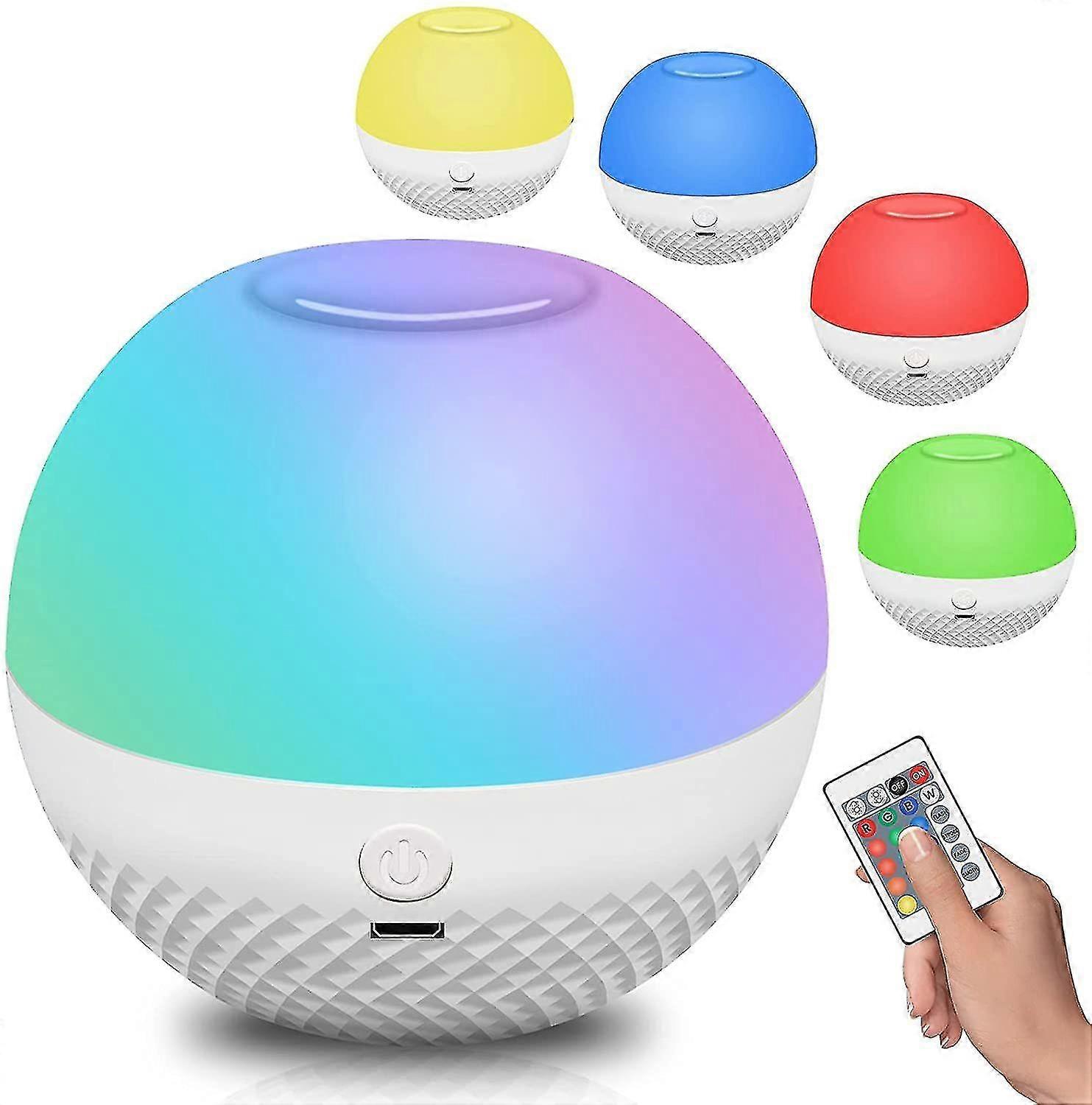Led Night Light Baby, Still Light Bedside Lamp Touch Dimmable Night Light Children With Remote Control 16 Colors Color Changing Rechargeable Led Night
