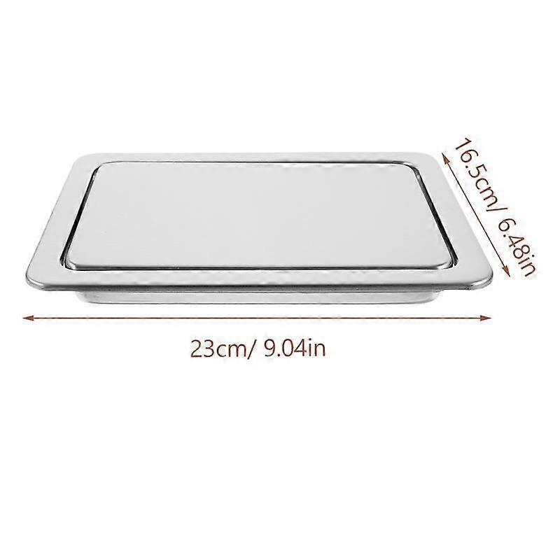 Trash Bin Swing Flap Lid Embedded Type Trash Bin Flap Cover Stainless Steel Trash Bin Lid Kitchen sink built-in canTrash Cans & Wastebaskets