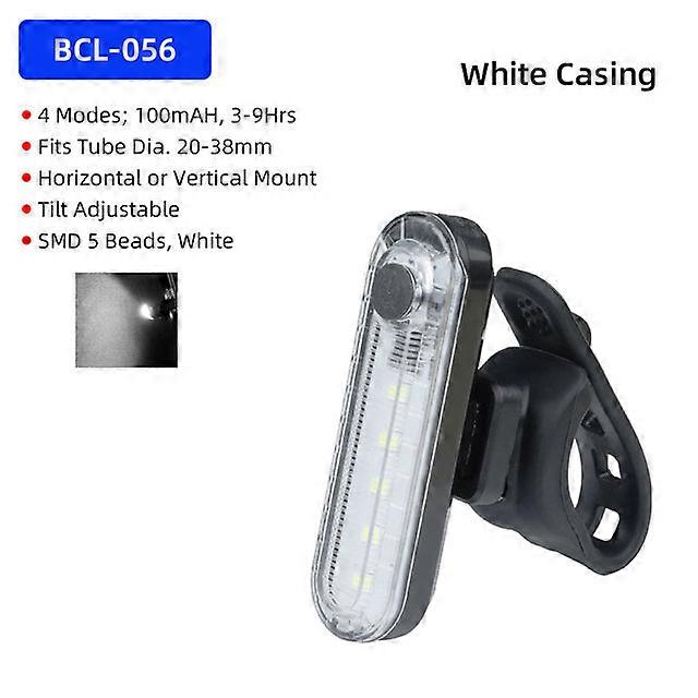 Bicycle Parts 3 Colors in 1 Red Blue White Light Cycling Safety Warning Bicycle Outdoor Belt Bag Lamp 5 Modes 450mAH 6-10Hrs Type-C Charge