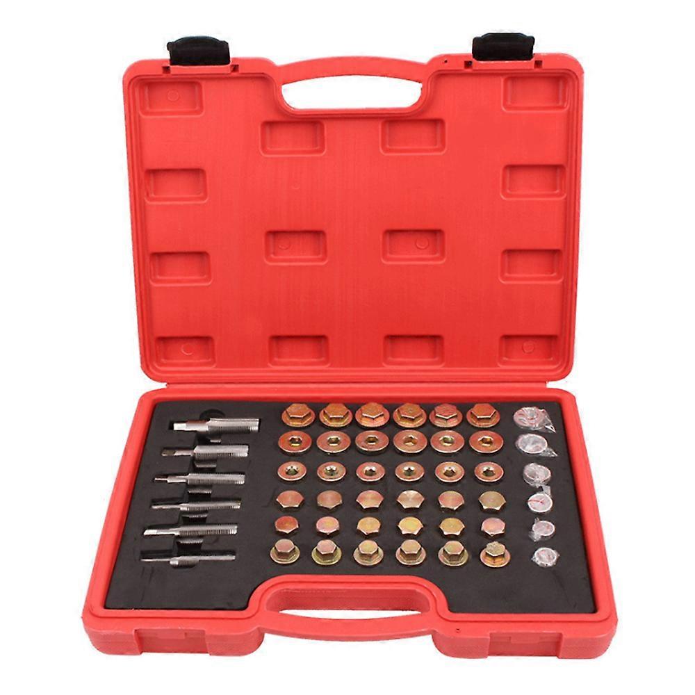 114PCS Oil Pan Thread Repair Set Automotive Crankcase Speed-changing Box Drain Plug Tool