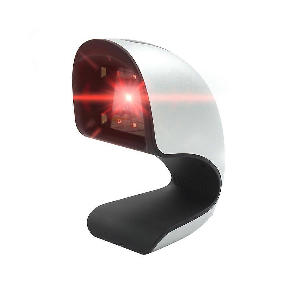Barcodescanner USB Vielseitiger Scancode QR Code 1D & 2D Codeleser für Supermärkte / Geschäfte (Silber)