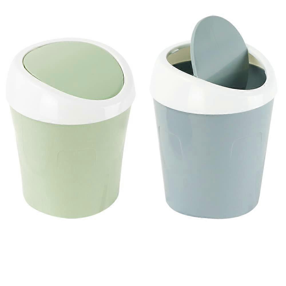 Plastic mini wastebasket for home, kitchen, dresser tabletop, bedroom, bathroom