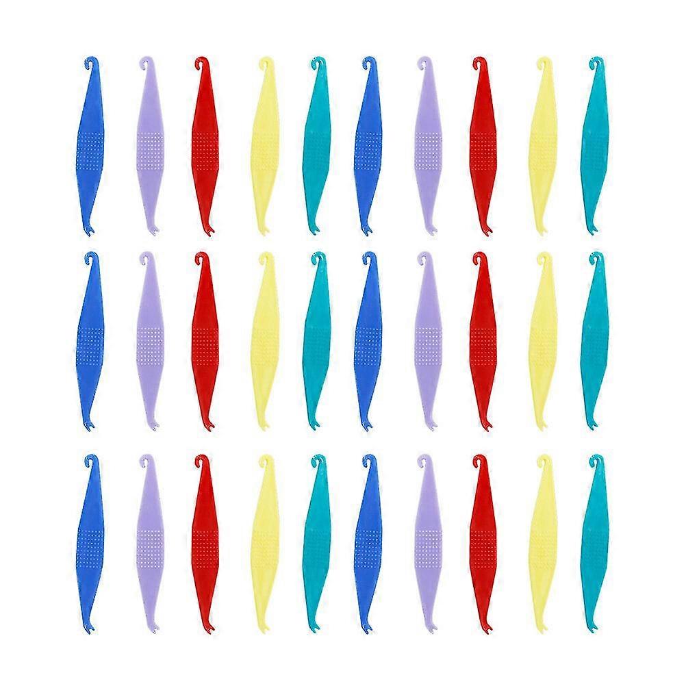 Unbrand 50pcs Dental Orthodontic Rubber Band Hooks Placer Plastic Orthodontic Ring Retractor Orthodontic Stretchy Placers Bretelle Elastiche Bande ...