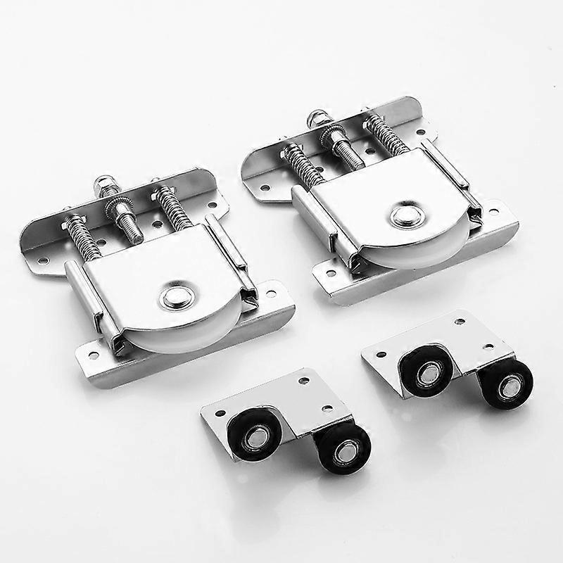 Set of 2 Closet Sliding Door Roller, Sliding Door Parts for Wardrobe Door,Wheels,Rollers,Wardrobe Runners Guides