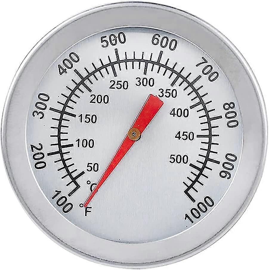BBQ-termometer, ugnstermometer i rostfritt stål Max 500C/1000F Analog Display-termometer