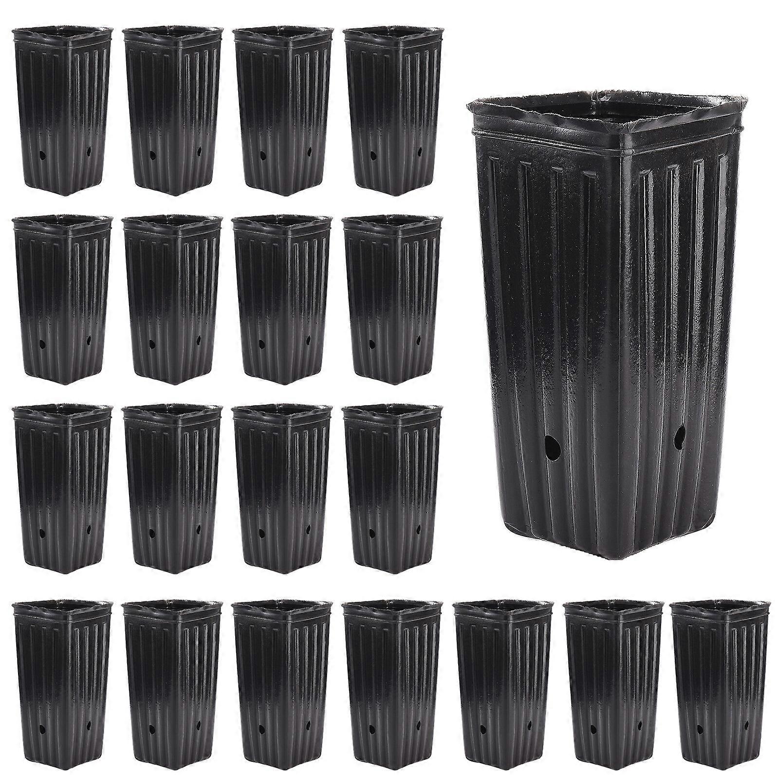 加厚树盆带排水孔,促进植物生长 - 20pcs