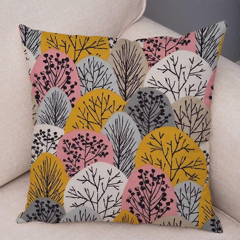 Print Pillowcase Sofa Cushion Cover Design Style -574