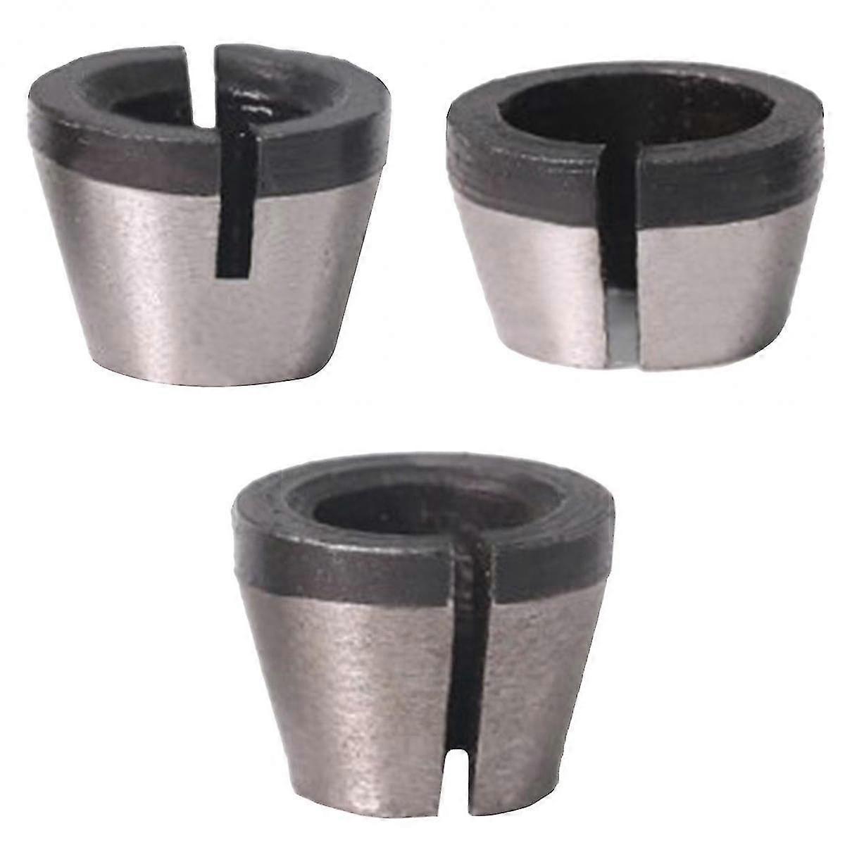 3x Engraving Milling Collet Chuck Adapter Woodworking Router Bit Tool Arbors