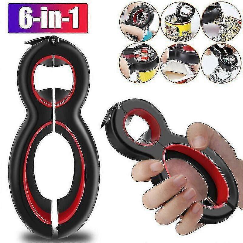 Can Opener Tin Bottle Multi Function Stainless Steel Comfort   Grip Tool