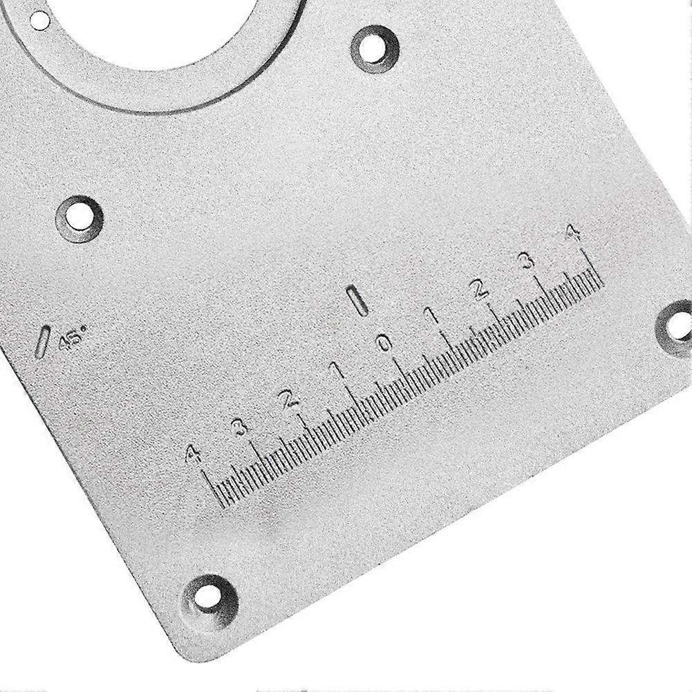 2023 NewWoodworking Router Table Insert Plate with Center Hole Bushing and 4 Insert Rings, 235mm x 119mm x 8mm
