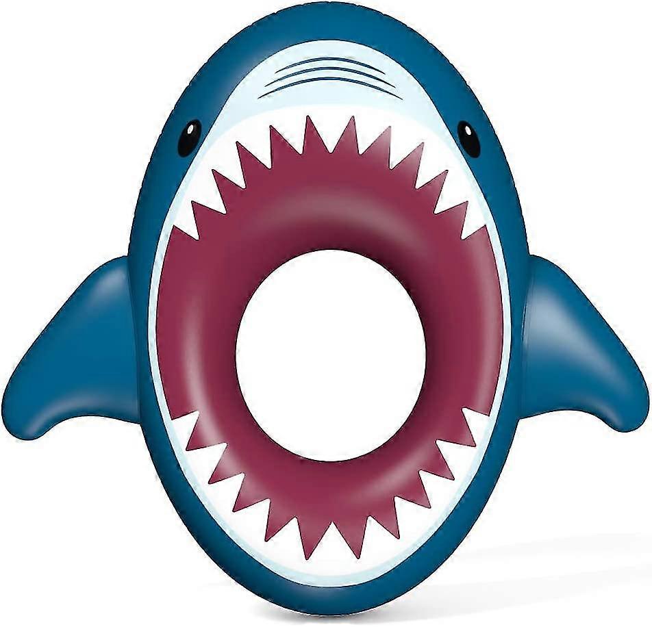 Inflatable Shark Pool Float Shark Floaties Water Fun Summer Beach Swimming Pool Tube Inflatables Ride On Pool Party Raft Lounge Toys For Kids Adults