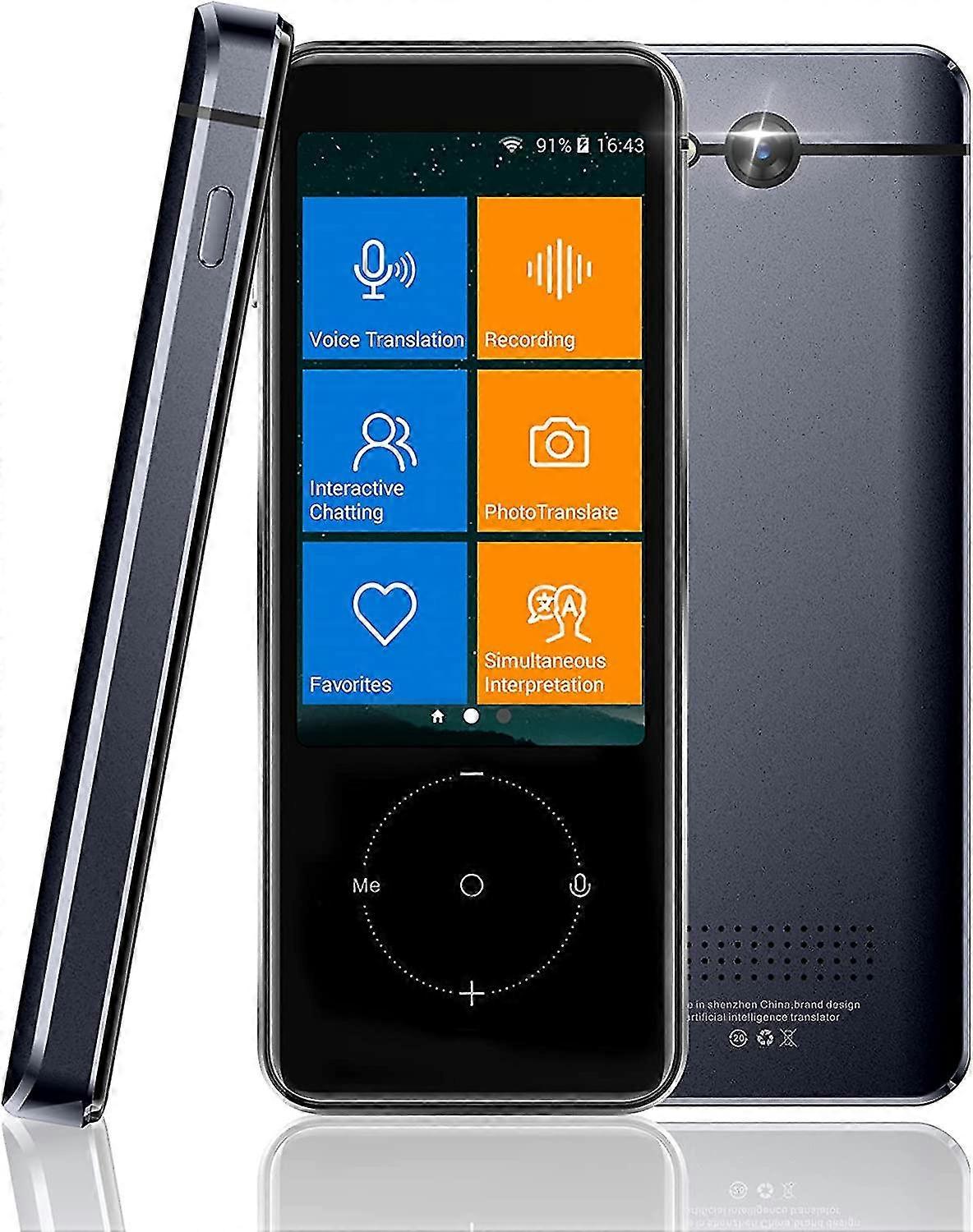 Language Translator Device, High Accuracy Portable Instant Two Way Translator Device, 107 Languages Interpreter Voice & Text & Photo Translation For T