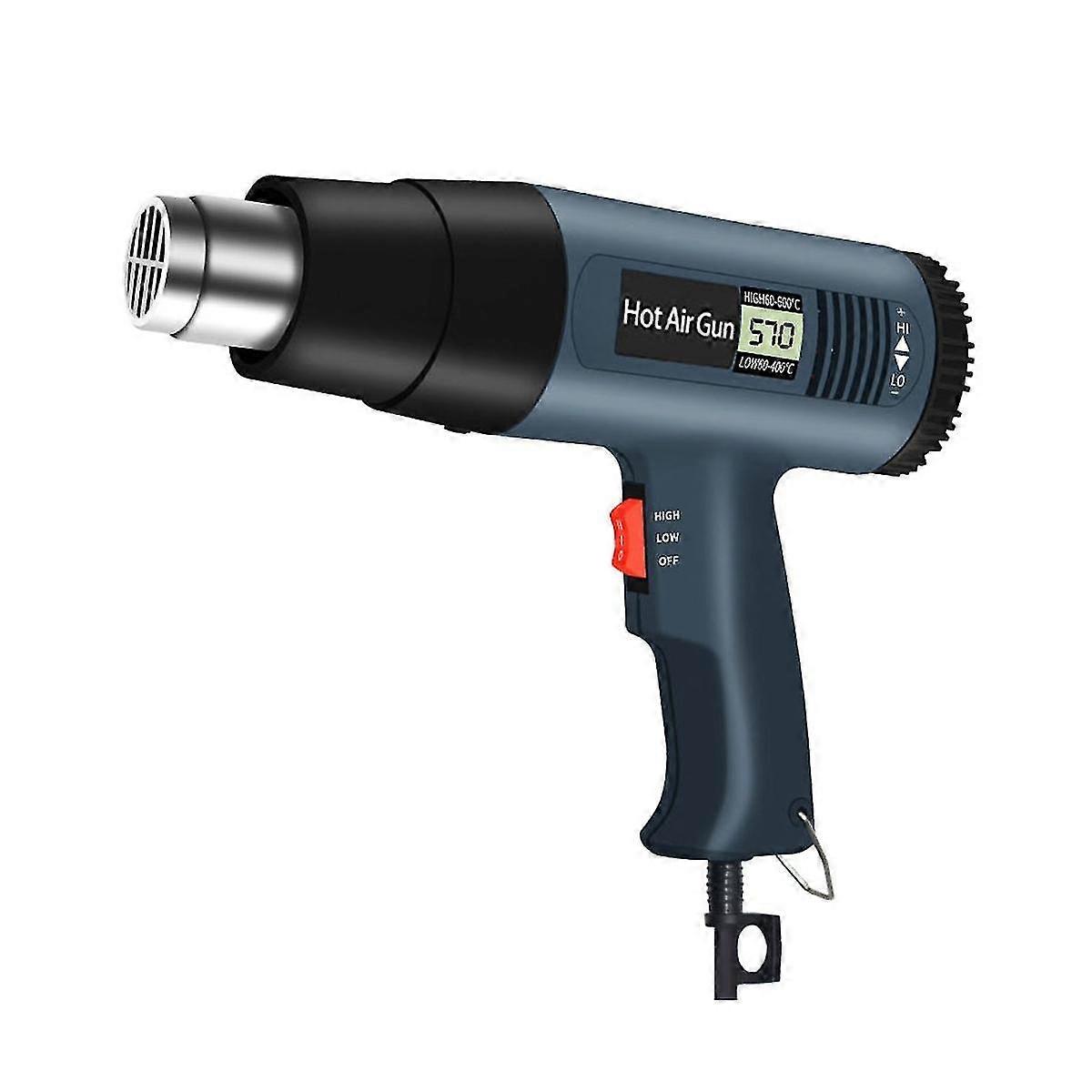 2000w lufttørker varmluftshårføner for lodding termisk krympeinnpakningsverktøy Eu-plugg