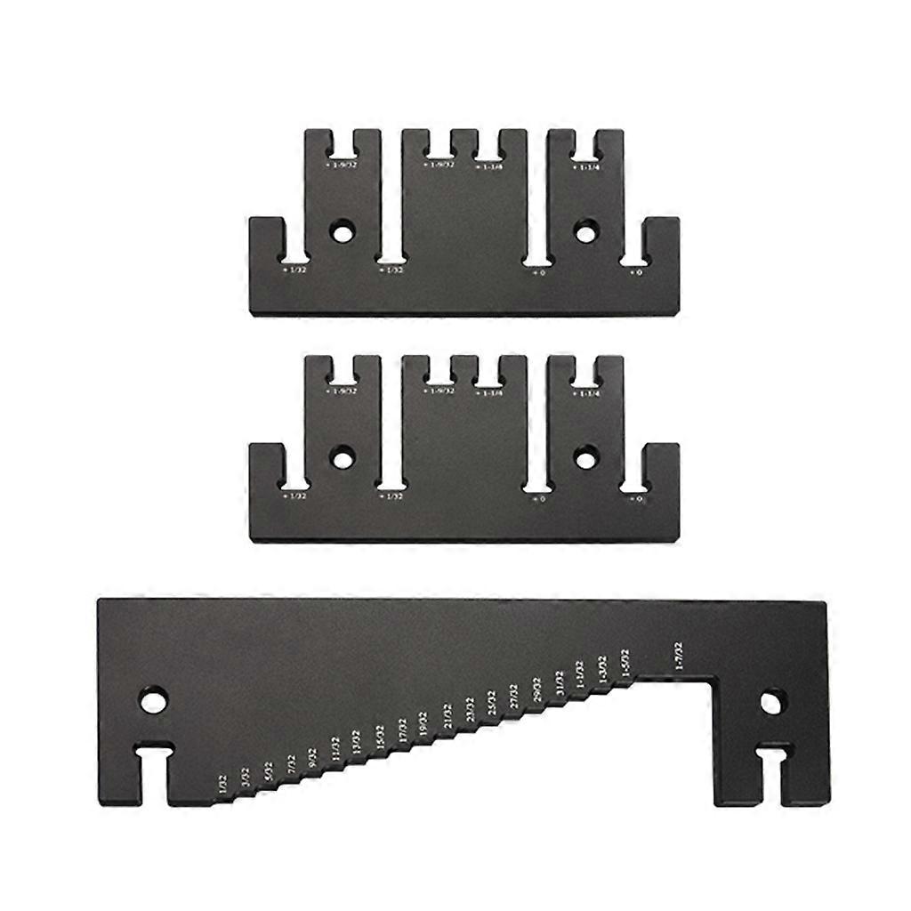 Portable Step Depth Gauge with Clear Scale Metric/Inch Depth Height Saw Gauge