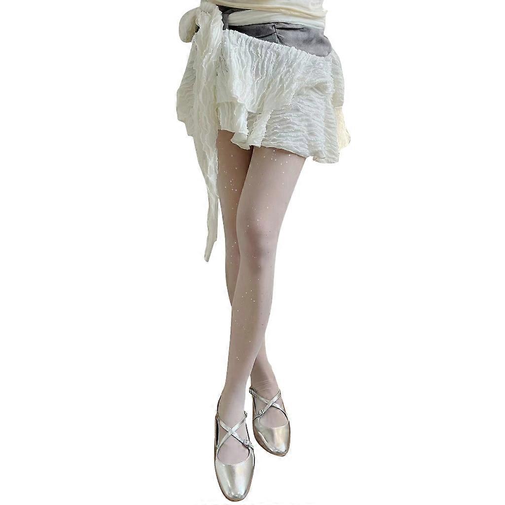  여성 여름 초박형 팬티 스타킹 글리터 스타 블링 블링 레깅스 시스루 스타킹