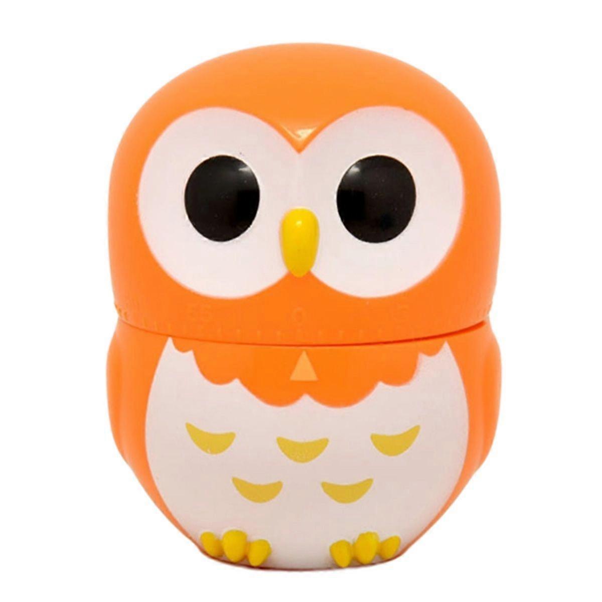 Cute Cartoon Owl Timers Mini Size 60 Minutes Mechanical Kitchen Cooking Timer Clock Loud Alarm Counters Manual Timer
