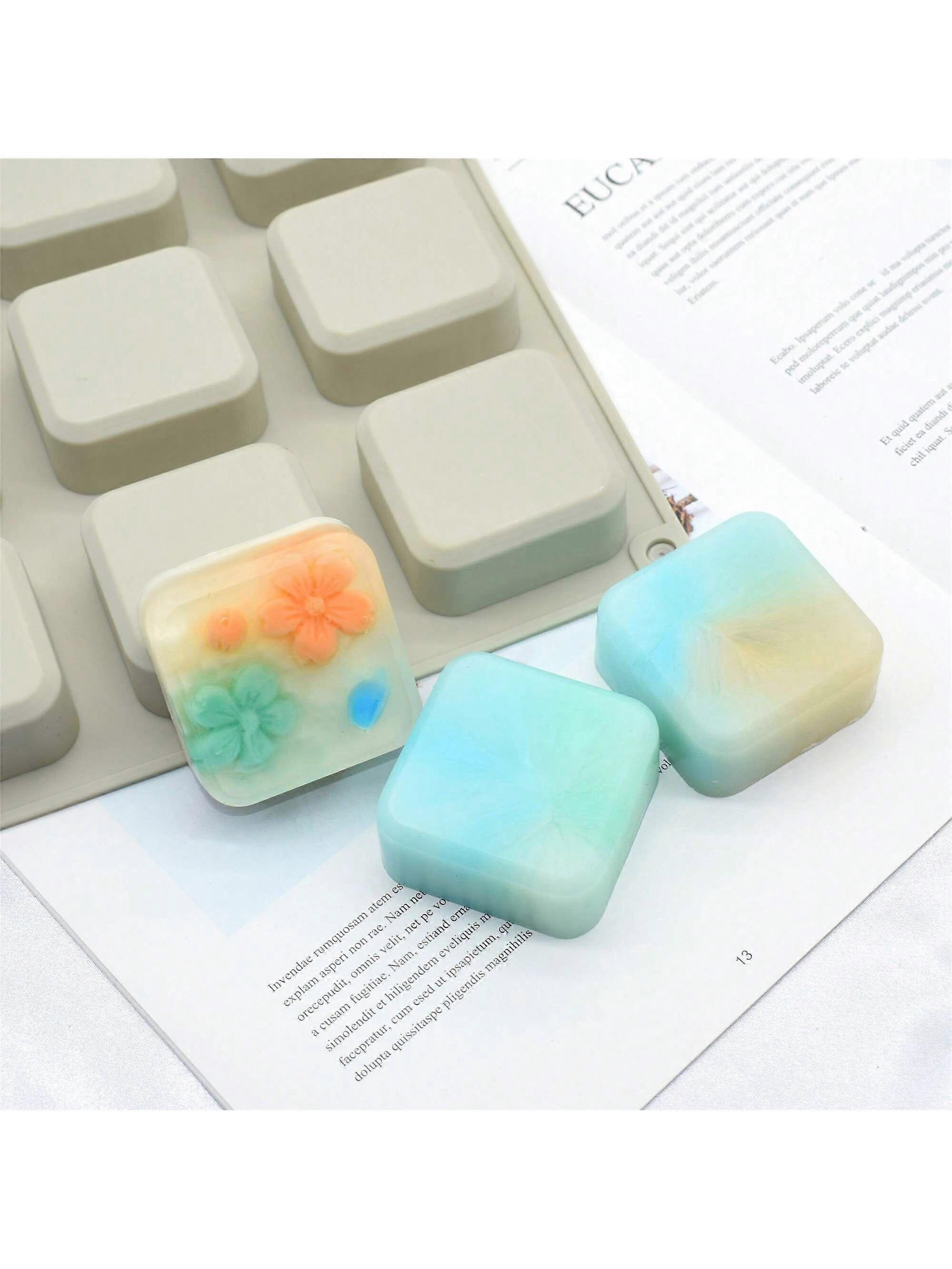 مجموعة قوالب صابون سيليكون مكونة من 3 قطع - أشكال مستديرة ، بيضاوية ، مستطيلة ، سهلة التحرير غير لاصقة ، مناسبة للصابون المصنوع يدويا ، الشموع والصياغة اليدوية ، العلاقات العامة الباردة