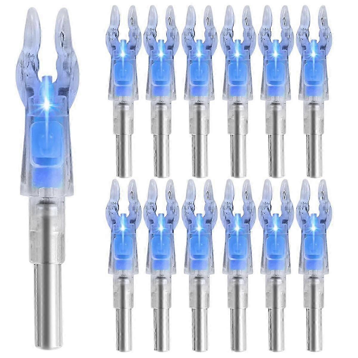 12pcs Lighted Nocks For Arrows With .204 Inside Diameter, High-visibility Lighted Nocks, Lighted Arrows Nocks Blue