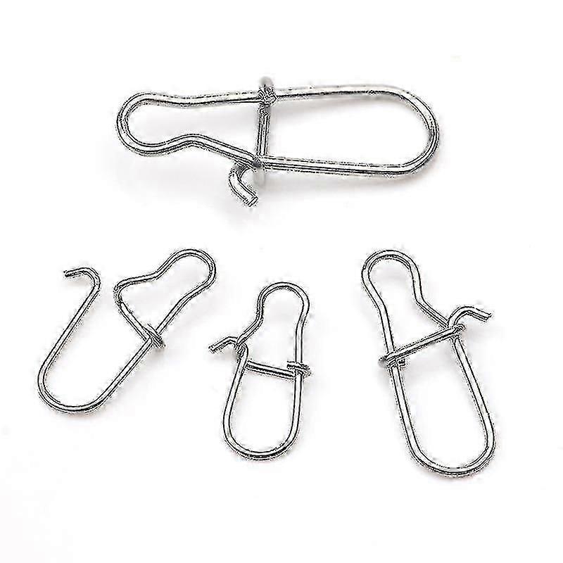 100pcs 304 חבית דיג נירוסטה מחבר פיתיון מסתובב