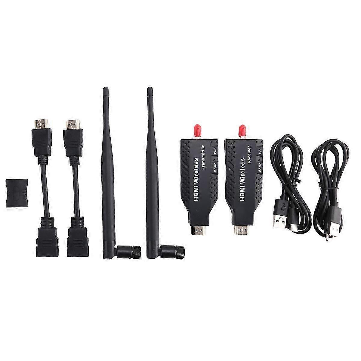 Wireless -Compatible Extender Video Transmitter Receiver Screen Share Display Dongle Adapter for DVD PC to TV