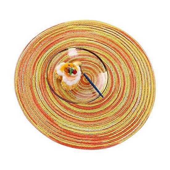 Exquisite Workmanship Table Cover Wide Application Cotton Round Natural Knitted Coaster Place Mat