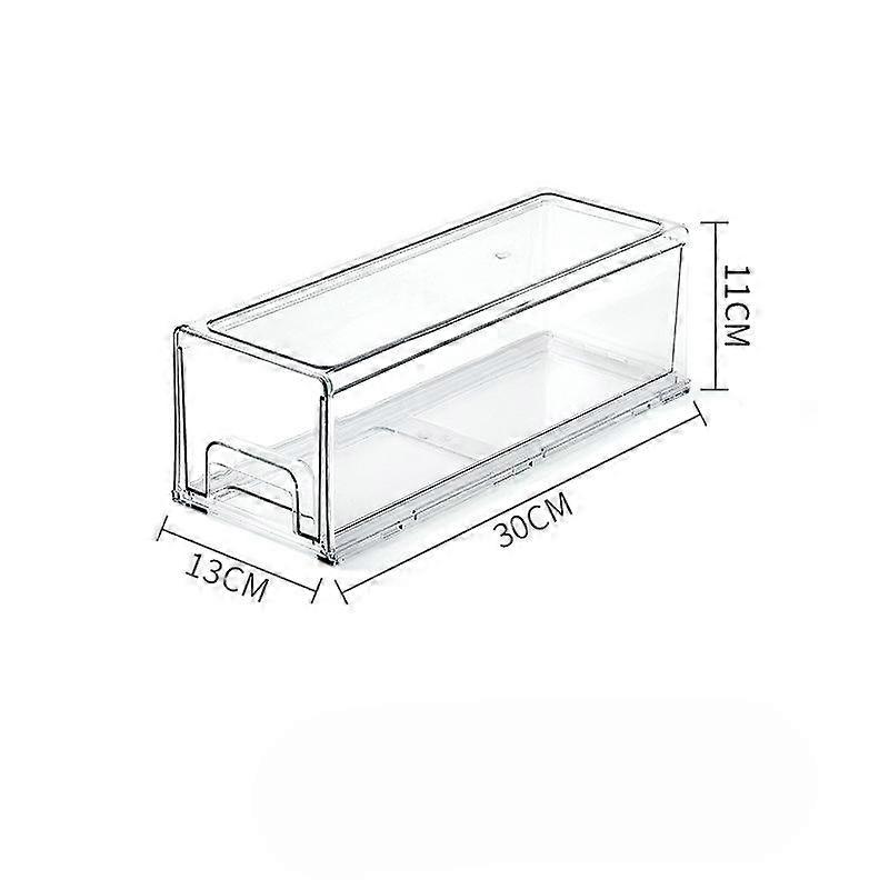 Refrigerator Drawer Storage Divider Storage Box Vegetables and Fruits Household Crisper Large Capacity Transparent Storage