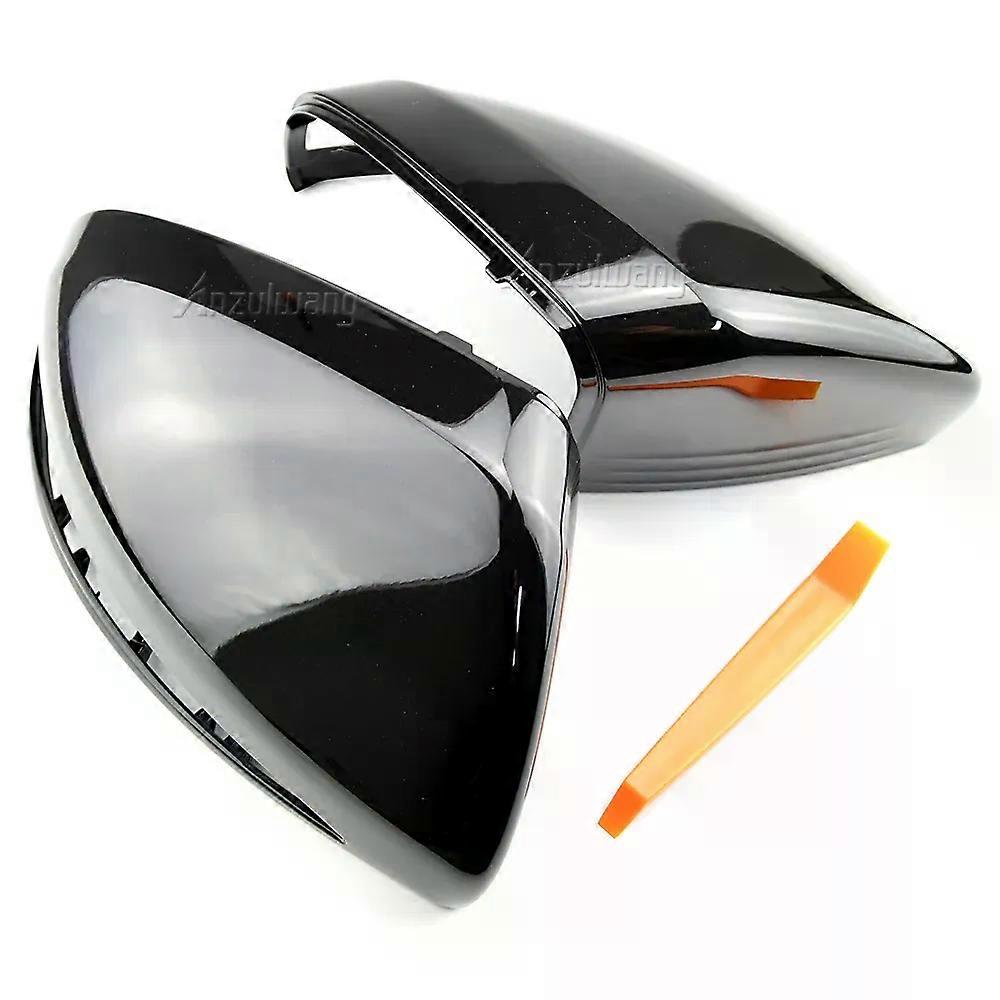 For Mercedes Benz C GLC S E Class W205 X253 W222 W213 W238 Replacement carbon Black Side Rearview Mirror Cover Caps Shell LHD
