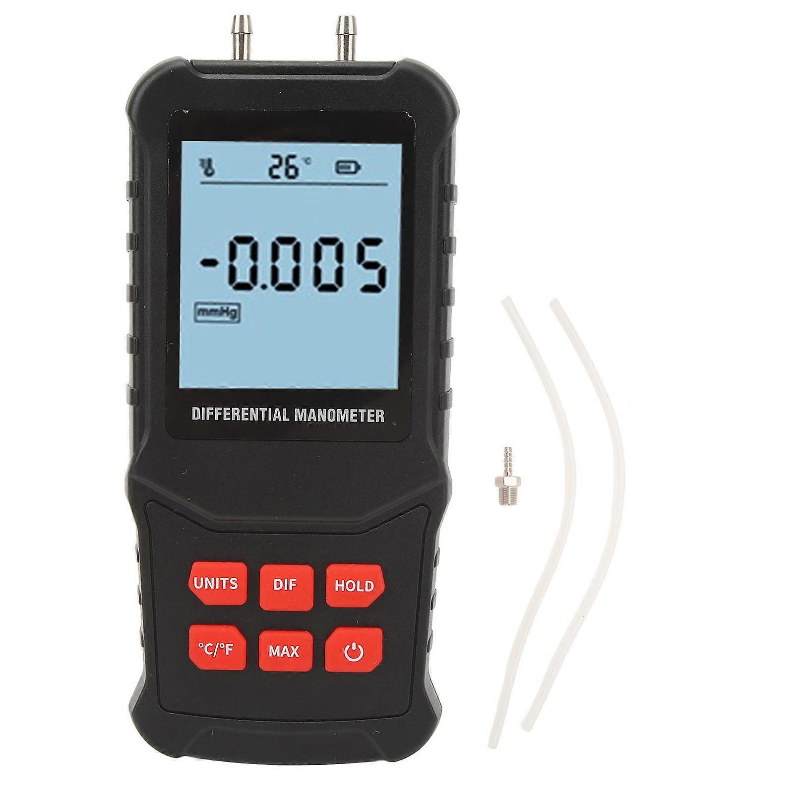 Digital air Manometer 20.68Kpa High Accuracy Overload Prompt Auto Shutdown Handheld Differential Pressure Gauge