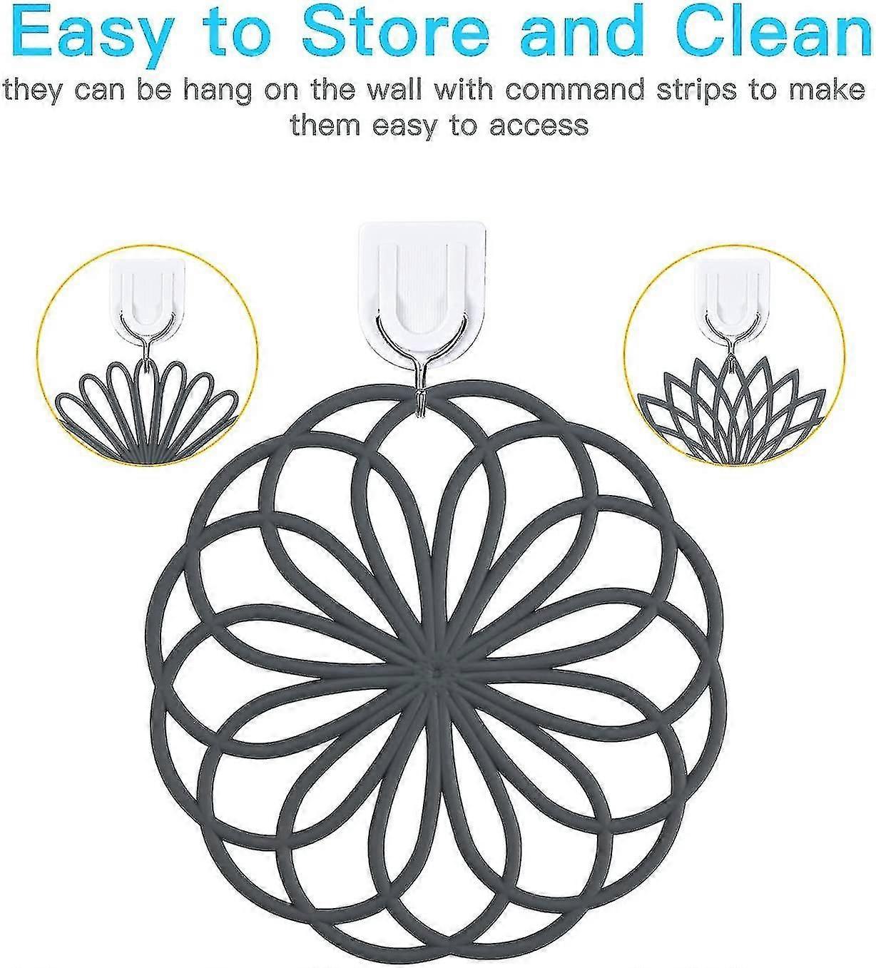 Silicone Coaster Mats, Carved Design, Durable and Non-slip