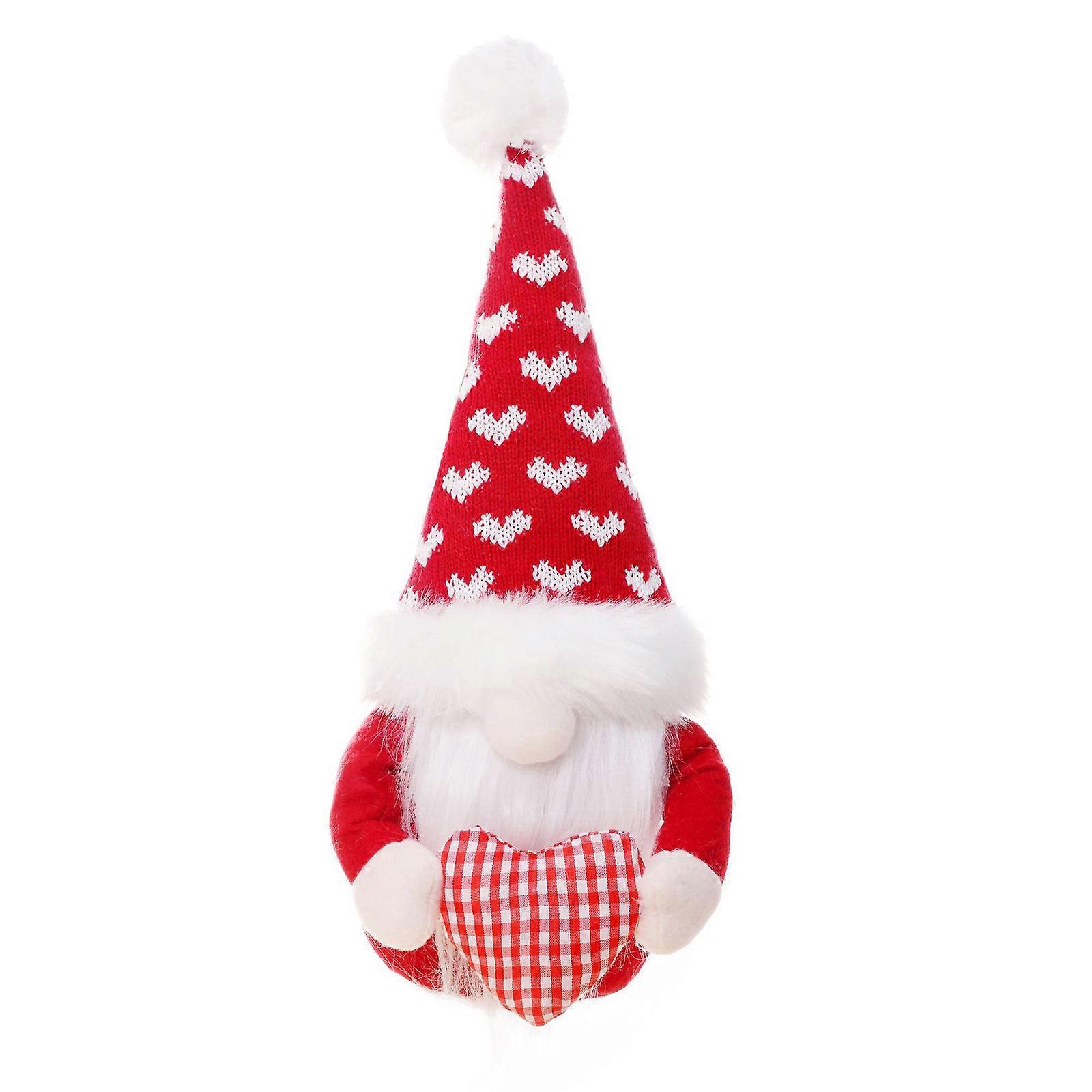 Valentines Day Gnome Heart Plush Mr and Mrs Scandinavian Tomte Elf Decorations Swedish Gnomes Dwarf Figurines Table Ornaments