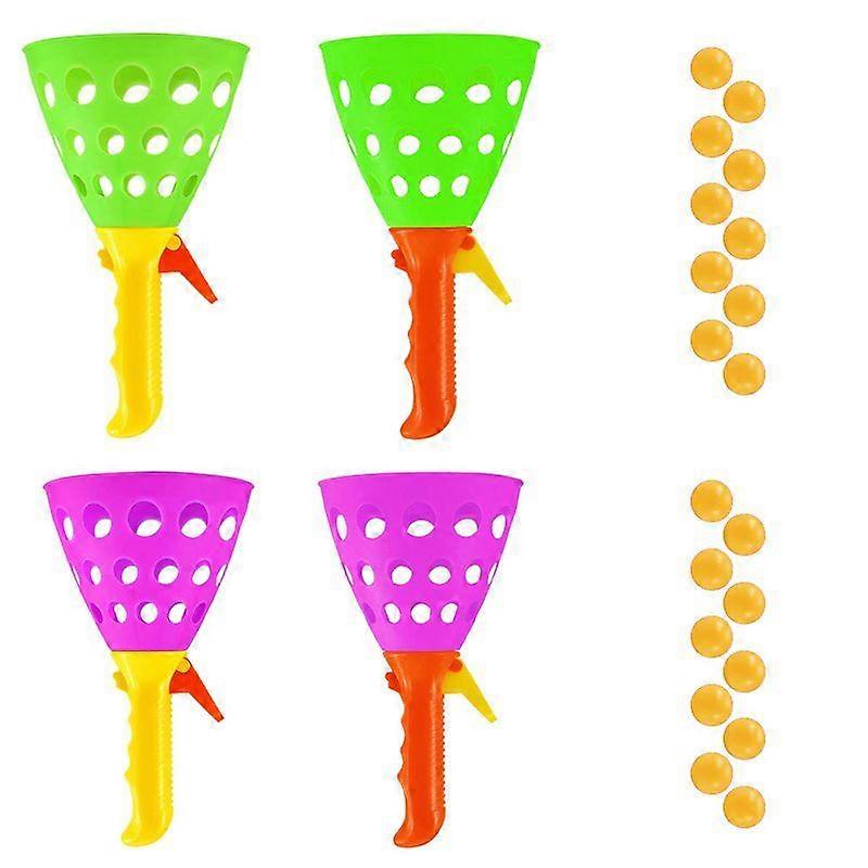 (4 Catch Launcher Baskets and 20 Balls)Toss And Catch Game