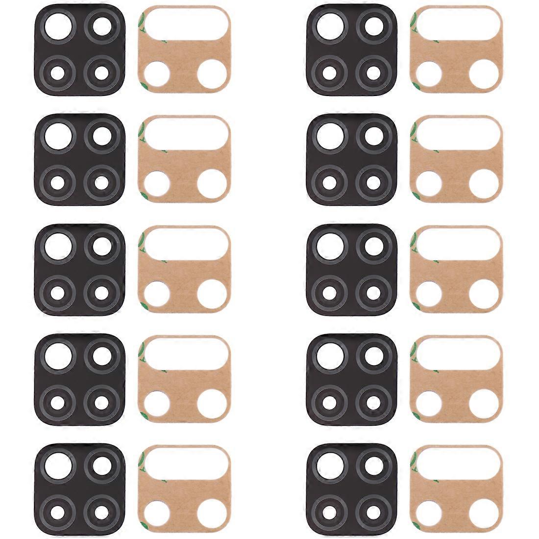 For Huawei P40 Lite 10pcs COMPATIBLE Back Camera Lens