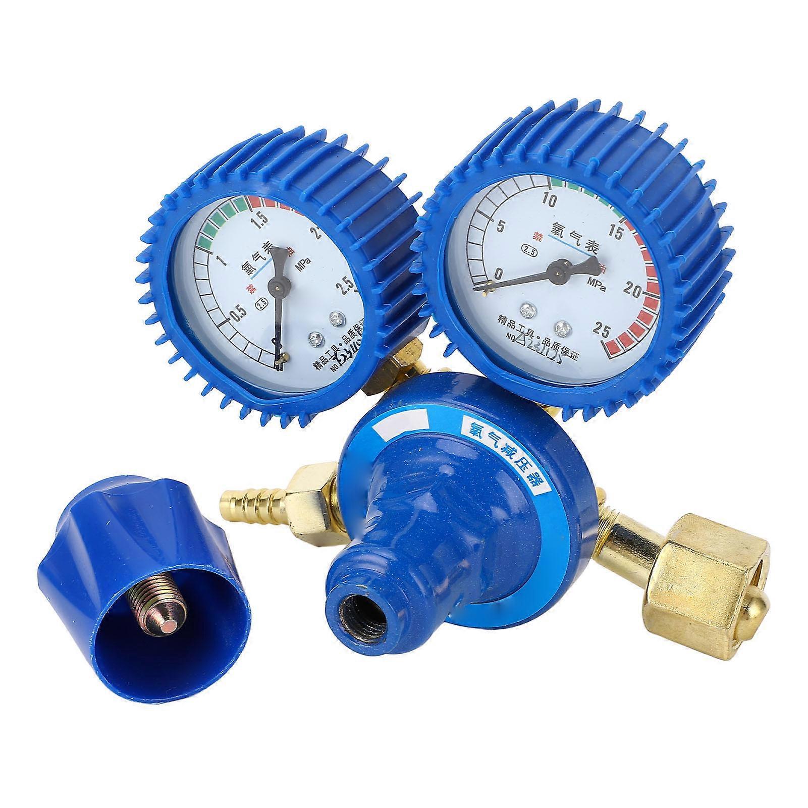 Oxygen Regulator, Tank Bottle Pressure Reducer Accessories with Shock Resistant Gauge