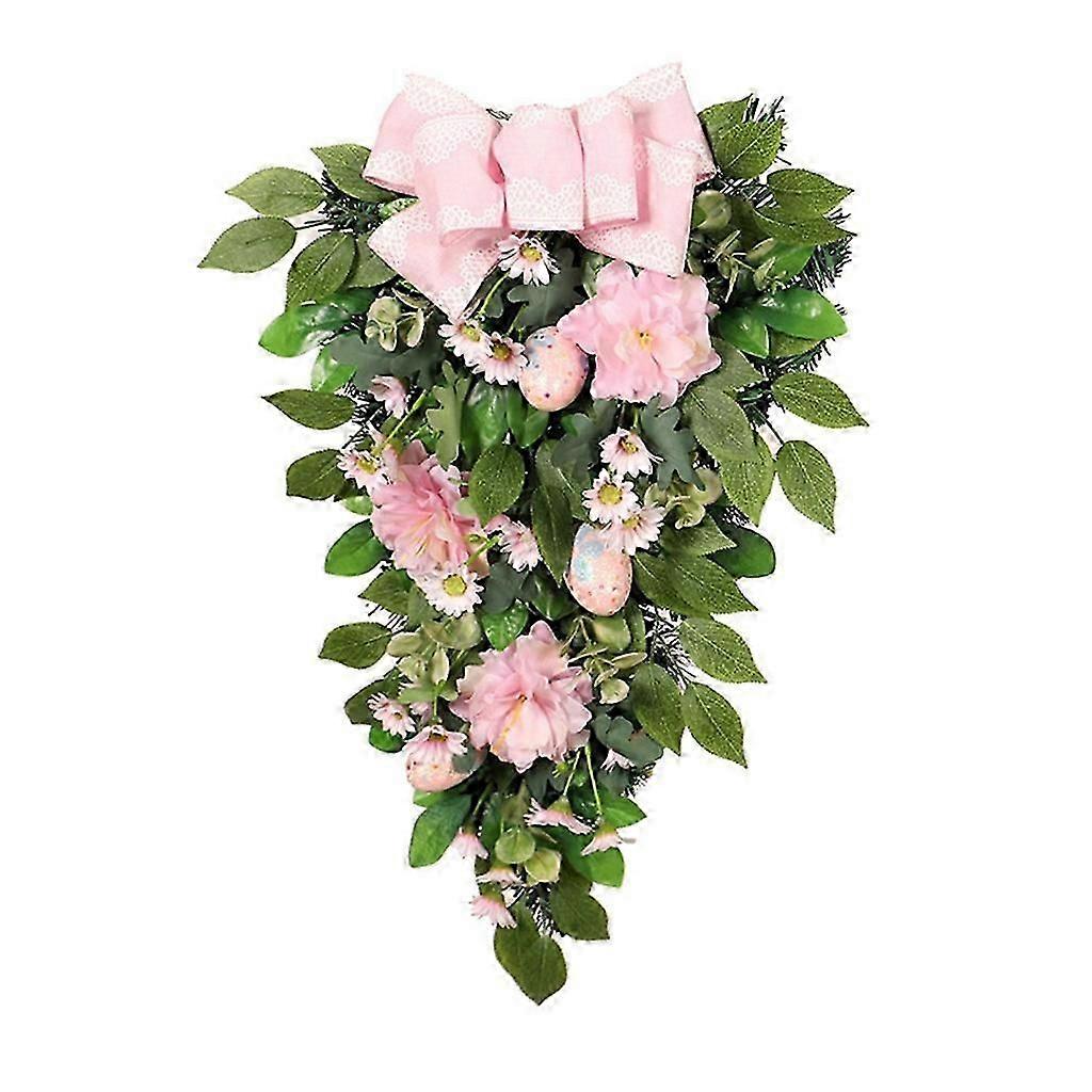Easter Wreath Ornaments Easter Egg Wreath for Easter Wall Window Decorations