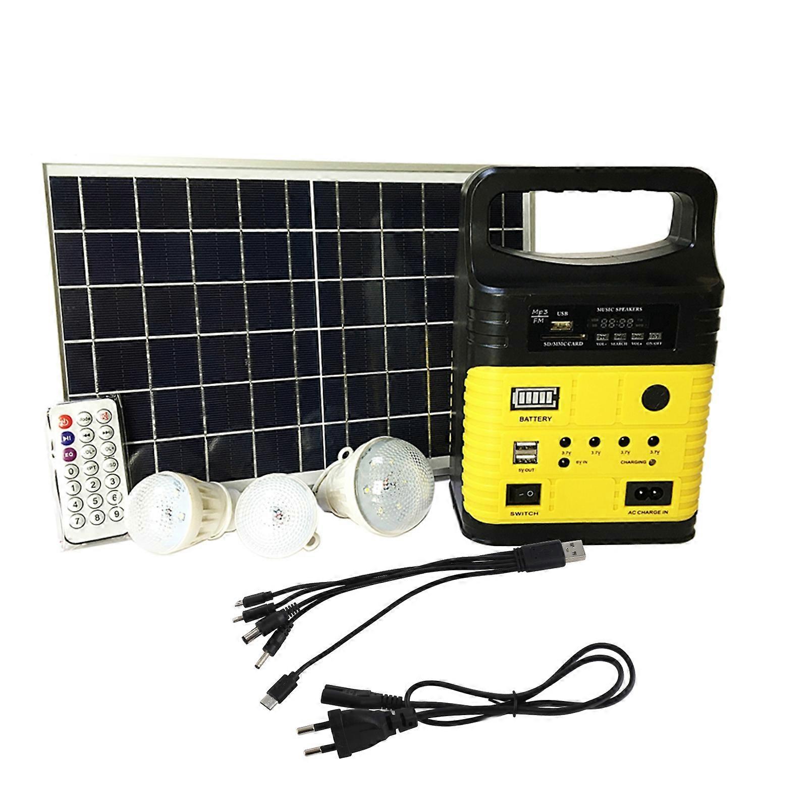 Solar Generator Portable Illumination Function 7500mAh Battery Solar Generator with MP3 BT Function